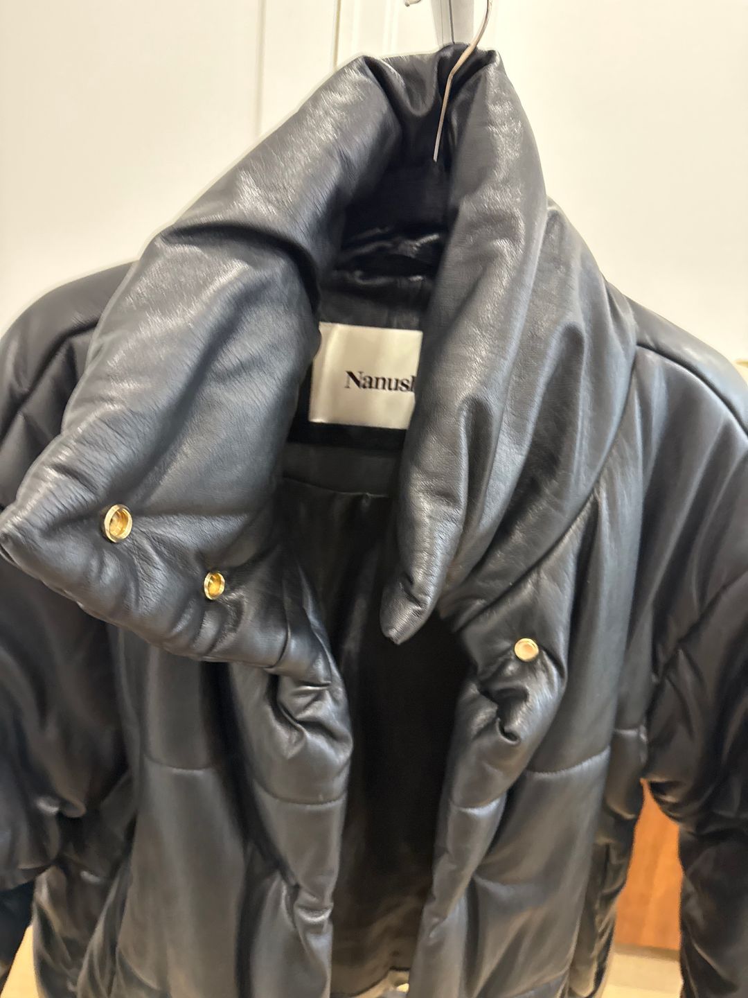 Hide - Okobor™ Alt-Leather Puffer Jacket - Black