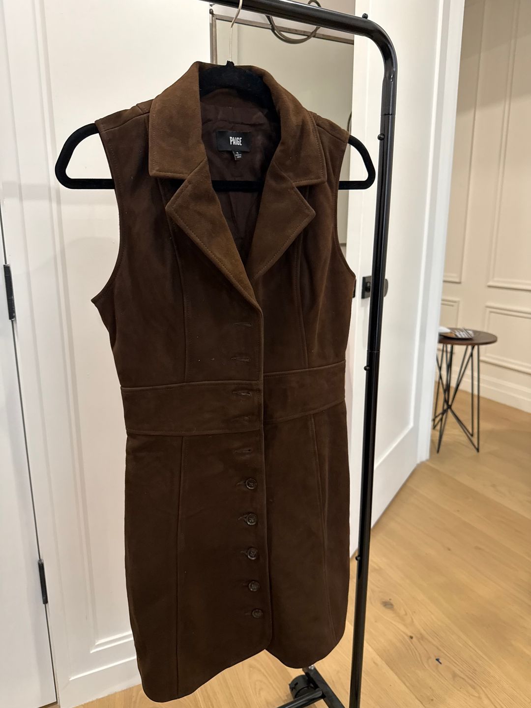 Vida Dress - Chocolate Brown Suede