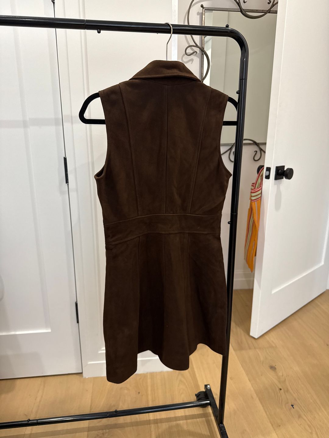 Vida Dress - Chocolate Brown Suede