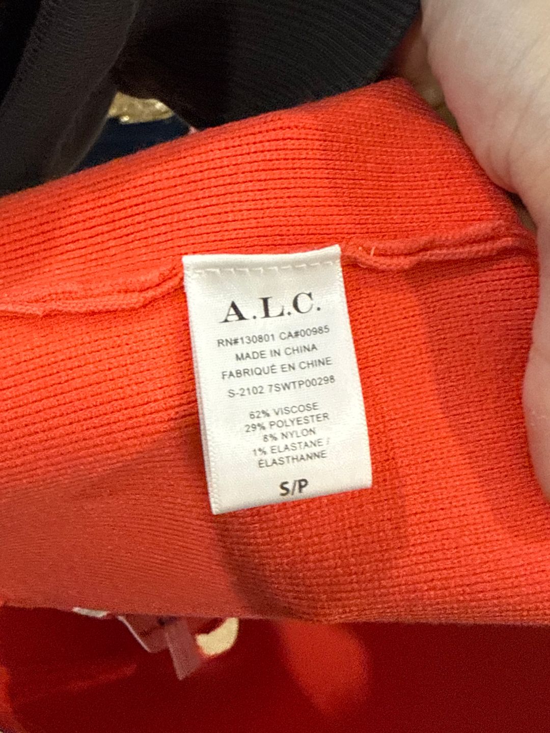 Winnie Knit Bralette Crop Top Persimmon 