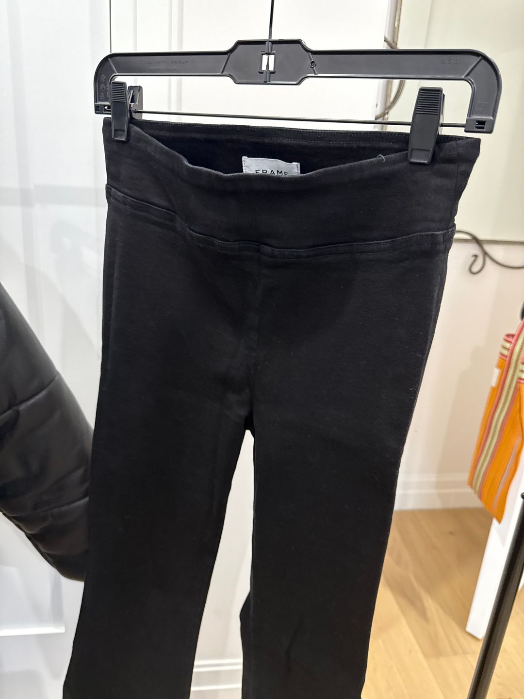 Black legging flare jeans