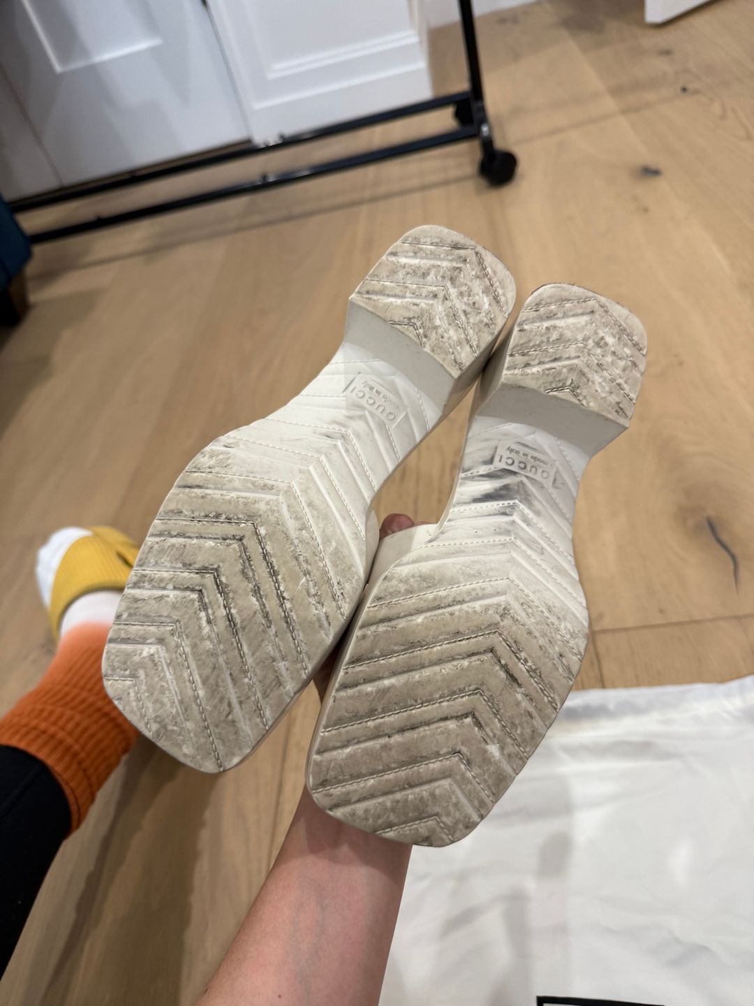 60mm Slide Sandal White Rubber