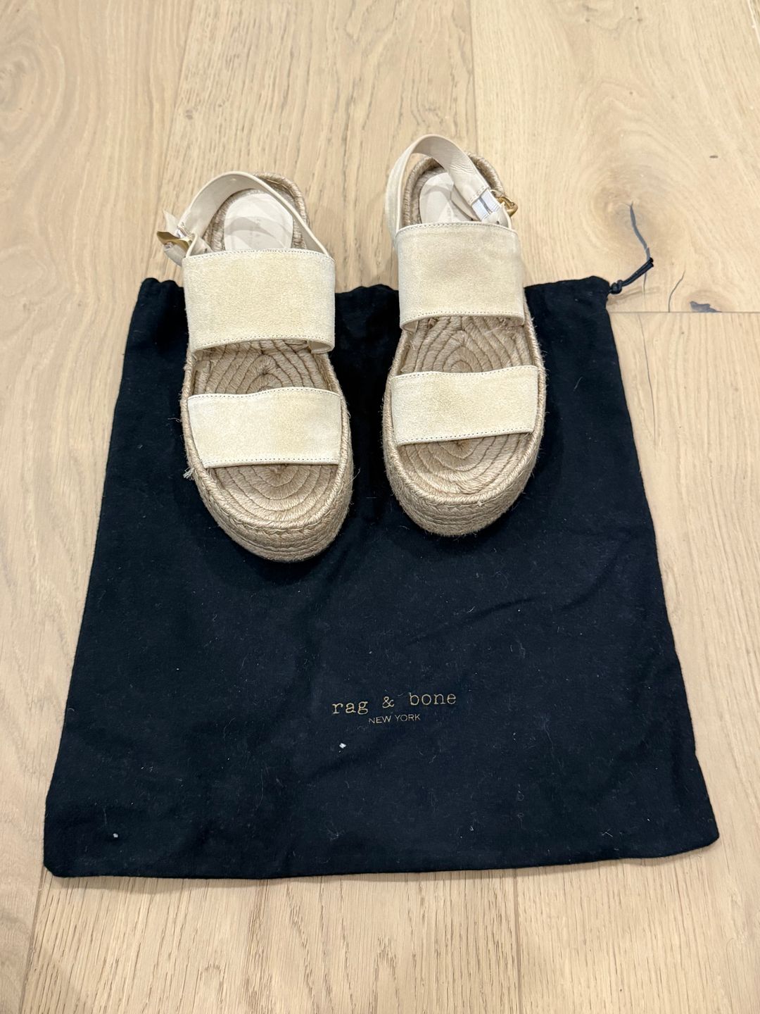 Odyssey Suede Platform Wedge Espadrille Sandals