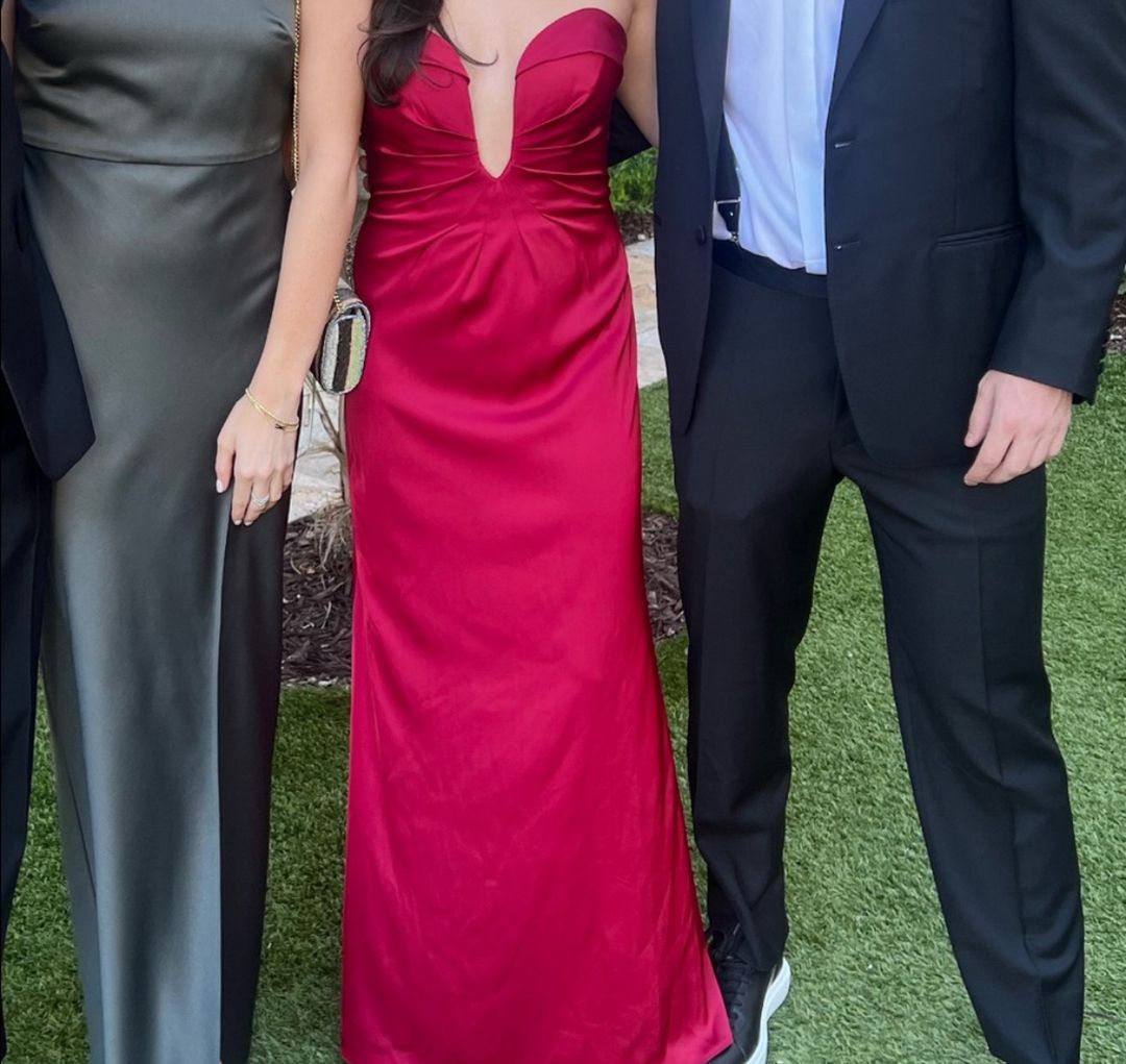 Satin Strapless Gown