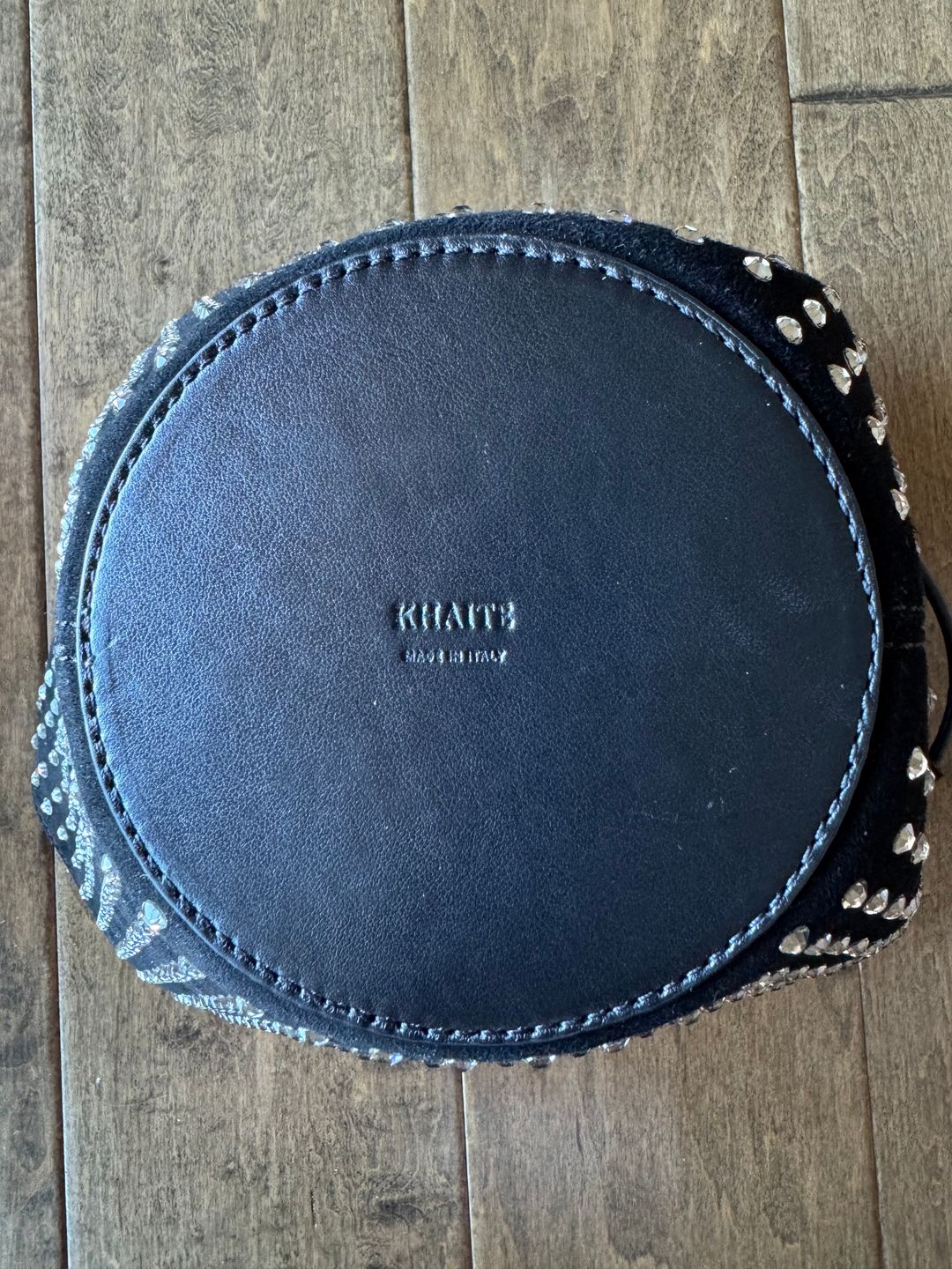Khaite
Khaite
Lotus Mini Crystal Suede Shoulder Bag