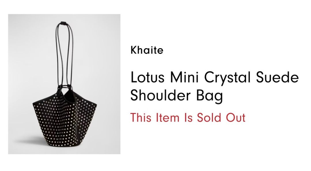 Khaite
Khaite
Lotus Mini Crystal Suede Shoulder Bag