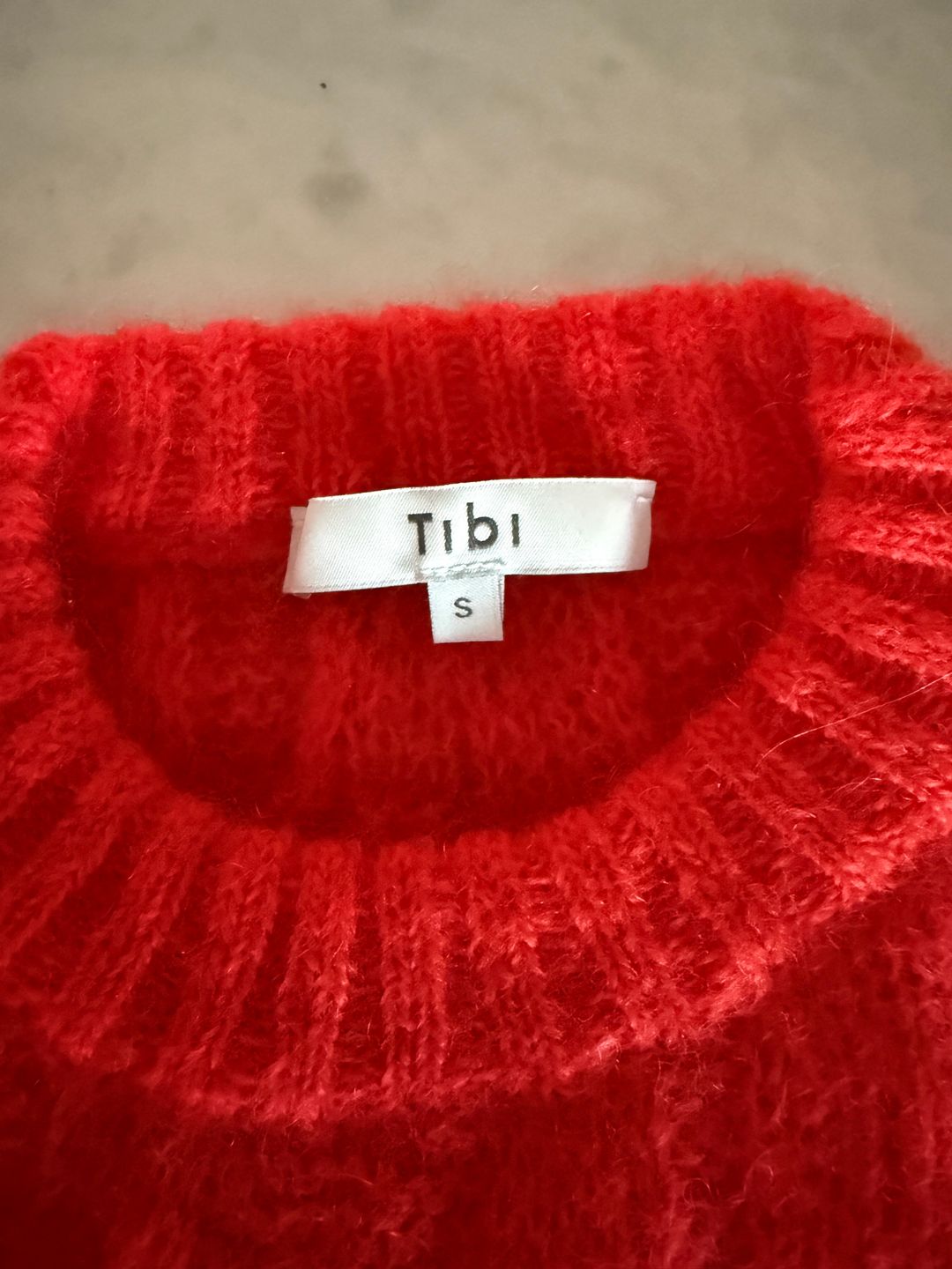 Soft Mohair Cable Crewneck Easy Pullover