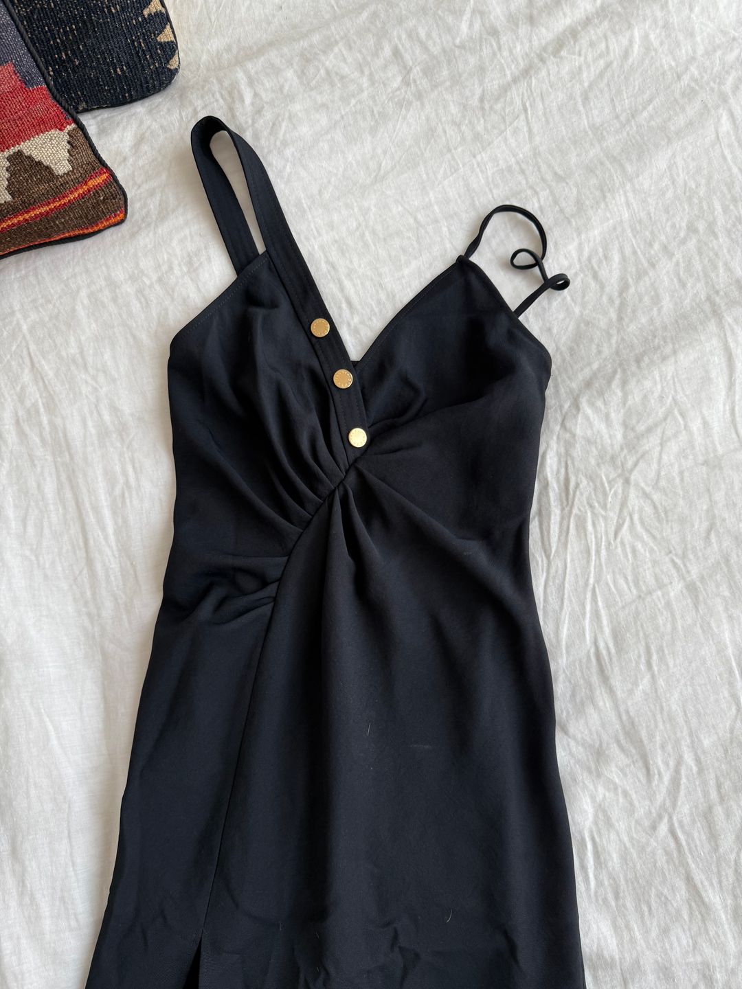 Navy midi dress