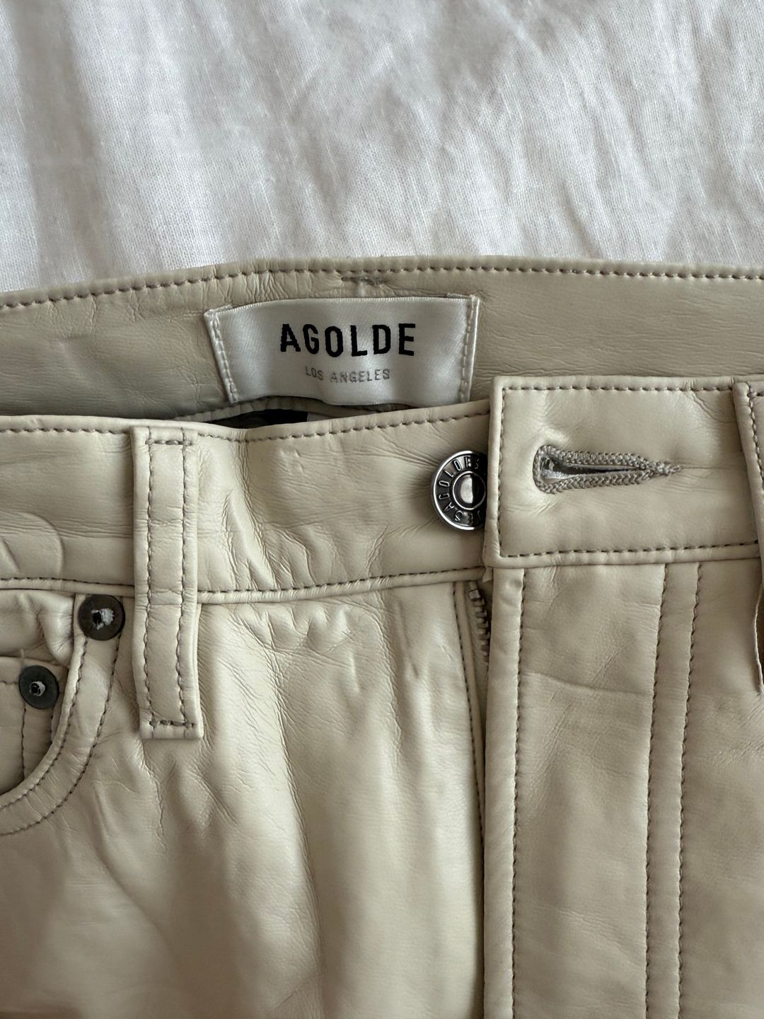 Recycled Leather 90's Pinch Waist