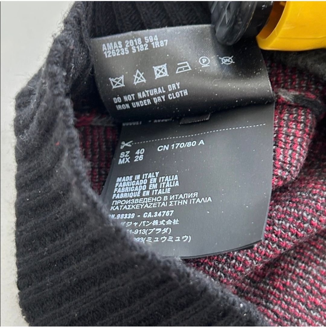  Prada Half zip sweater
