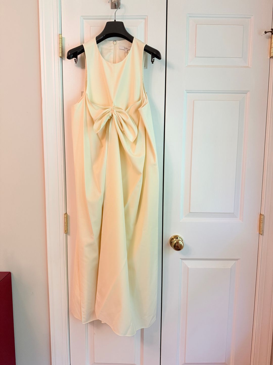Tropical Wool Tie Front Dress