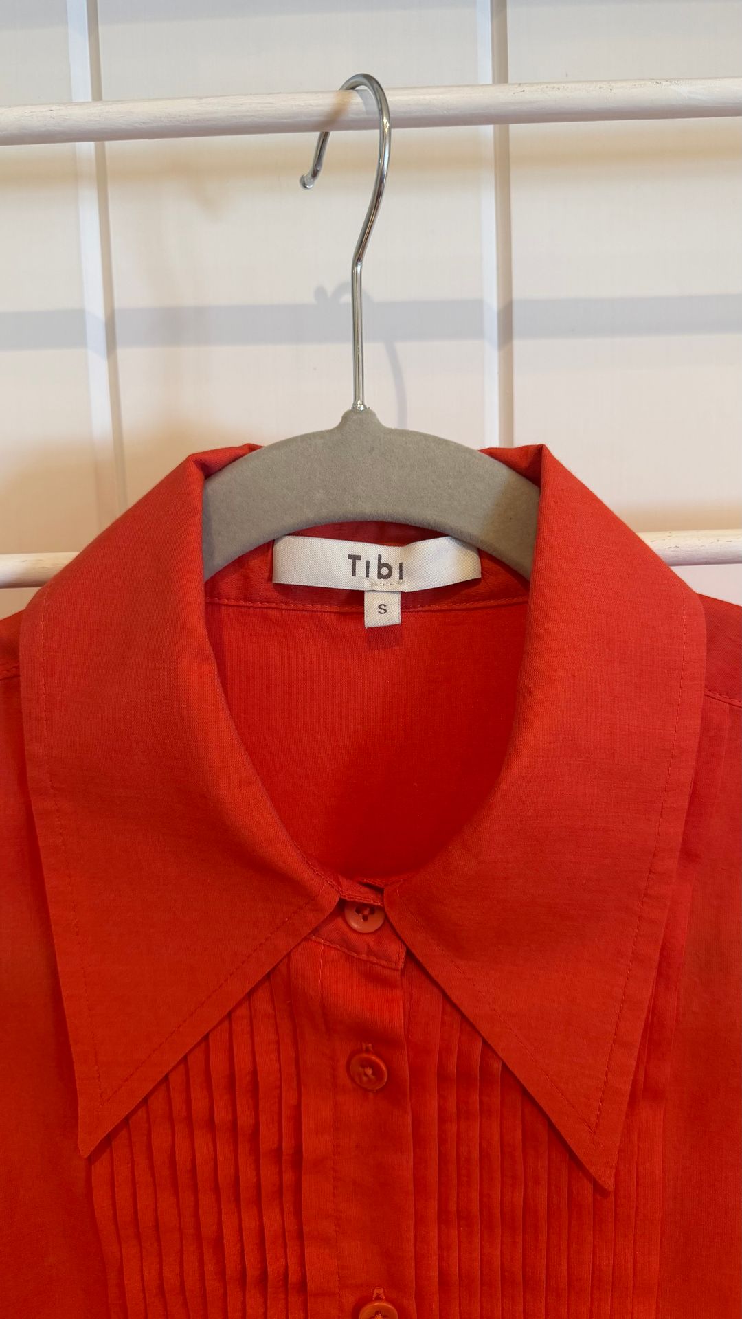 Silk Voile Easy Pintucked Shirt