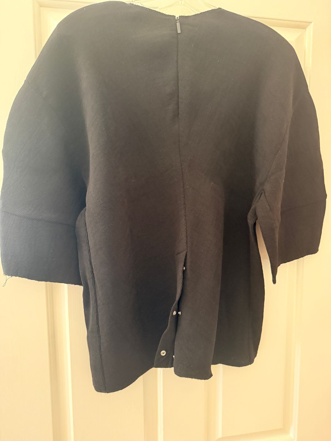 Viscose Plisse Hinged Short Sleeve Top