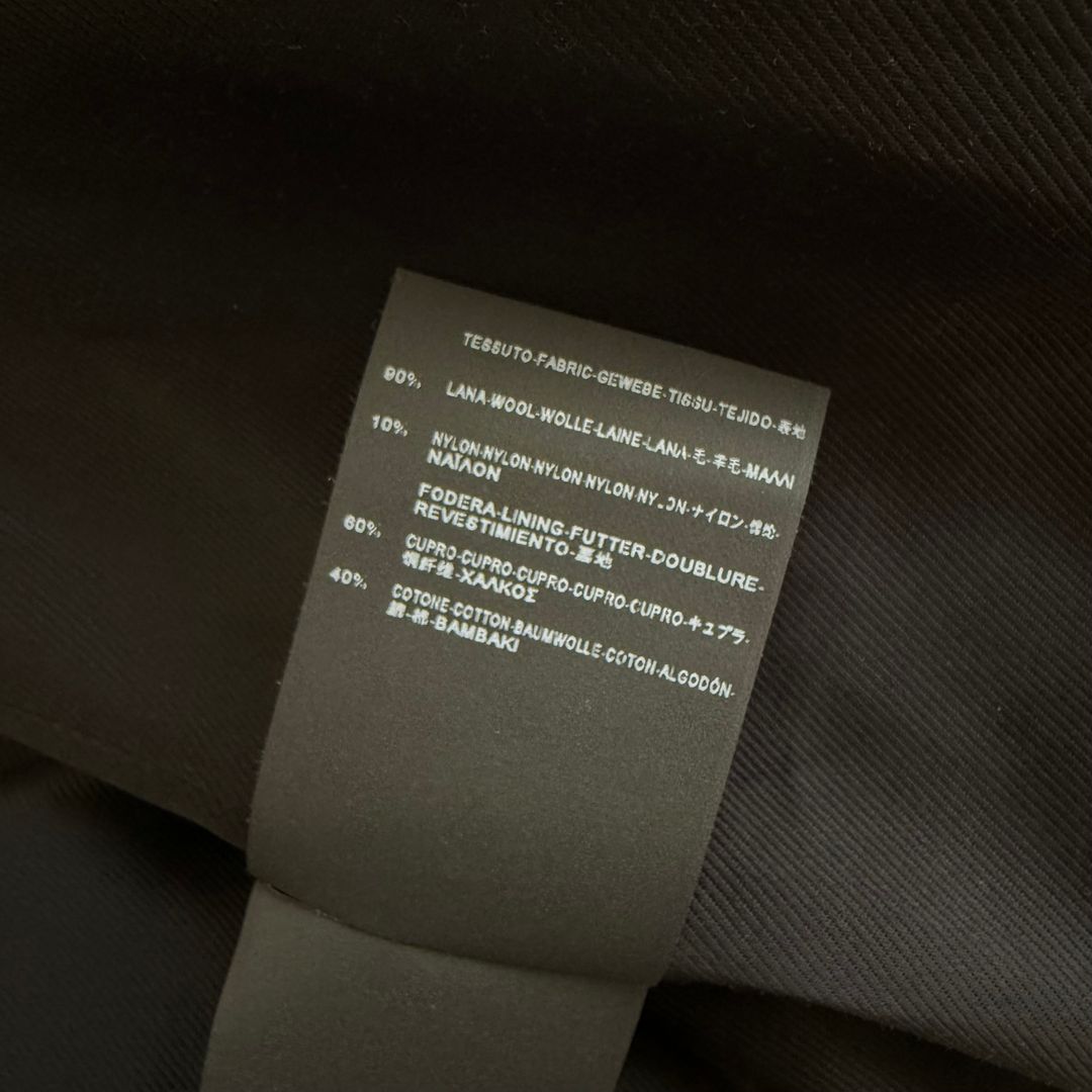 SAINT LAURENT Double-breasted peacoat in wool