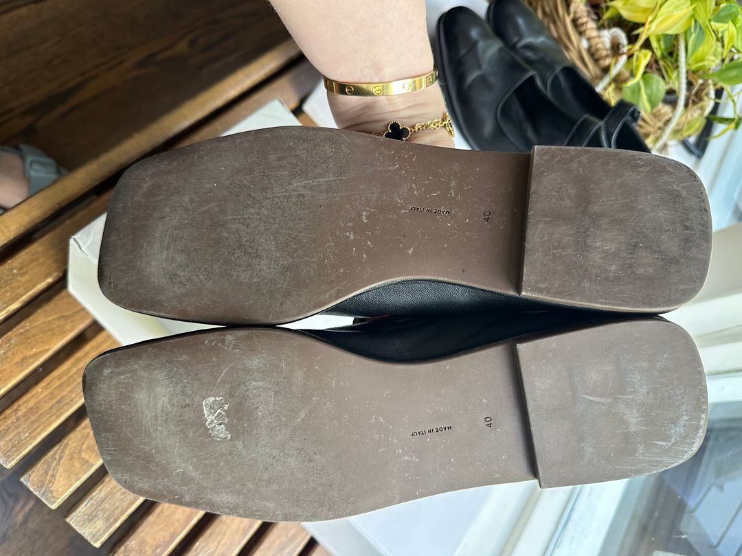 Black T-Strap Ballet Flats