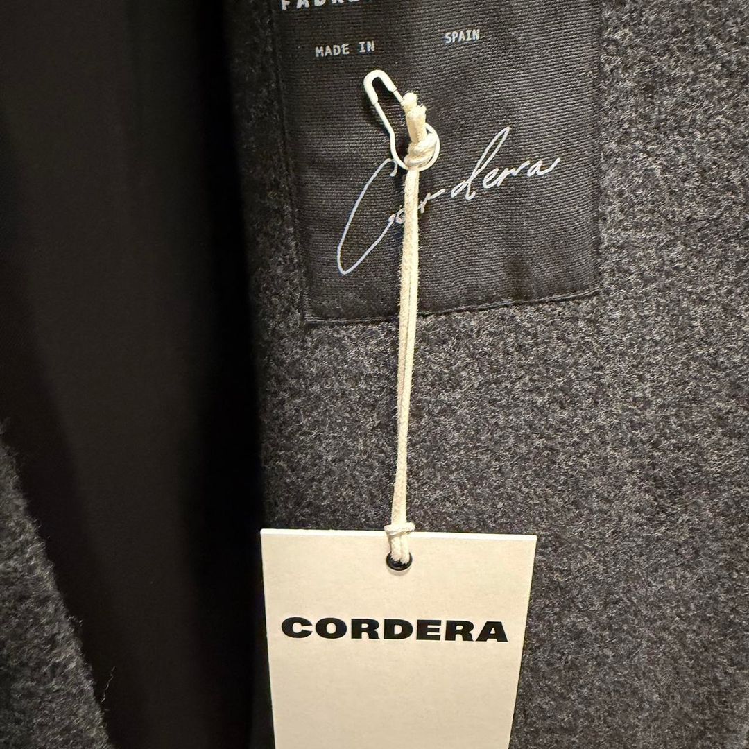 Grey wool and cashmere coat