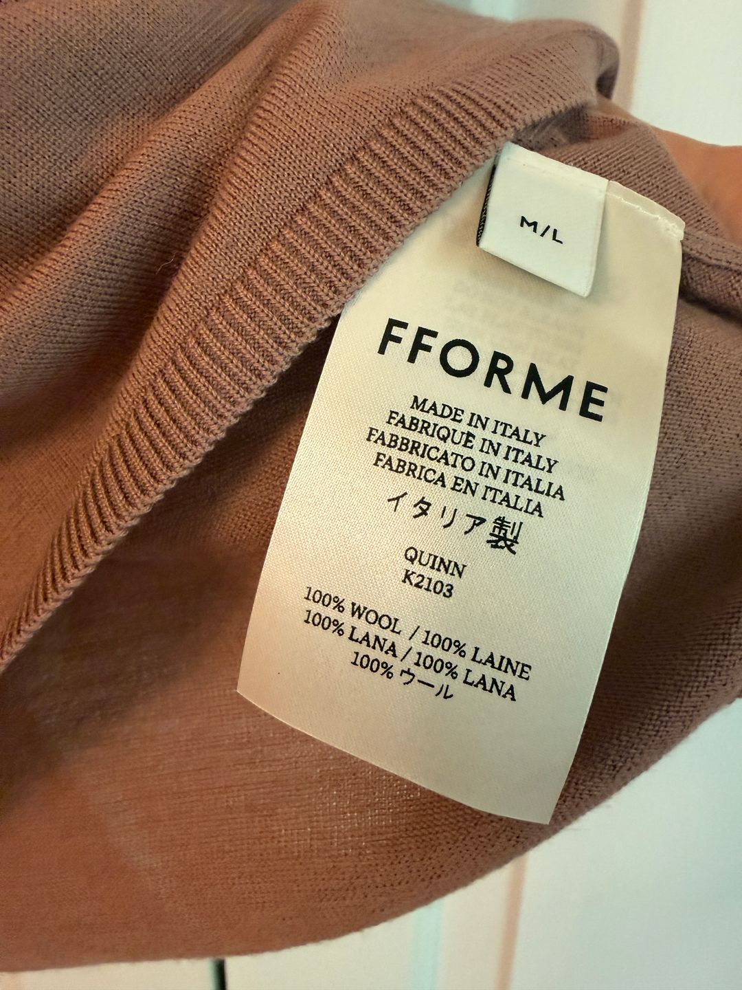 Fforme Quinn knitted wool shirt