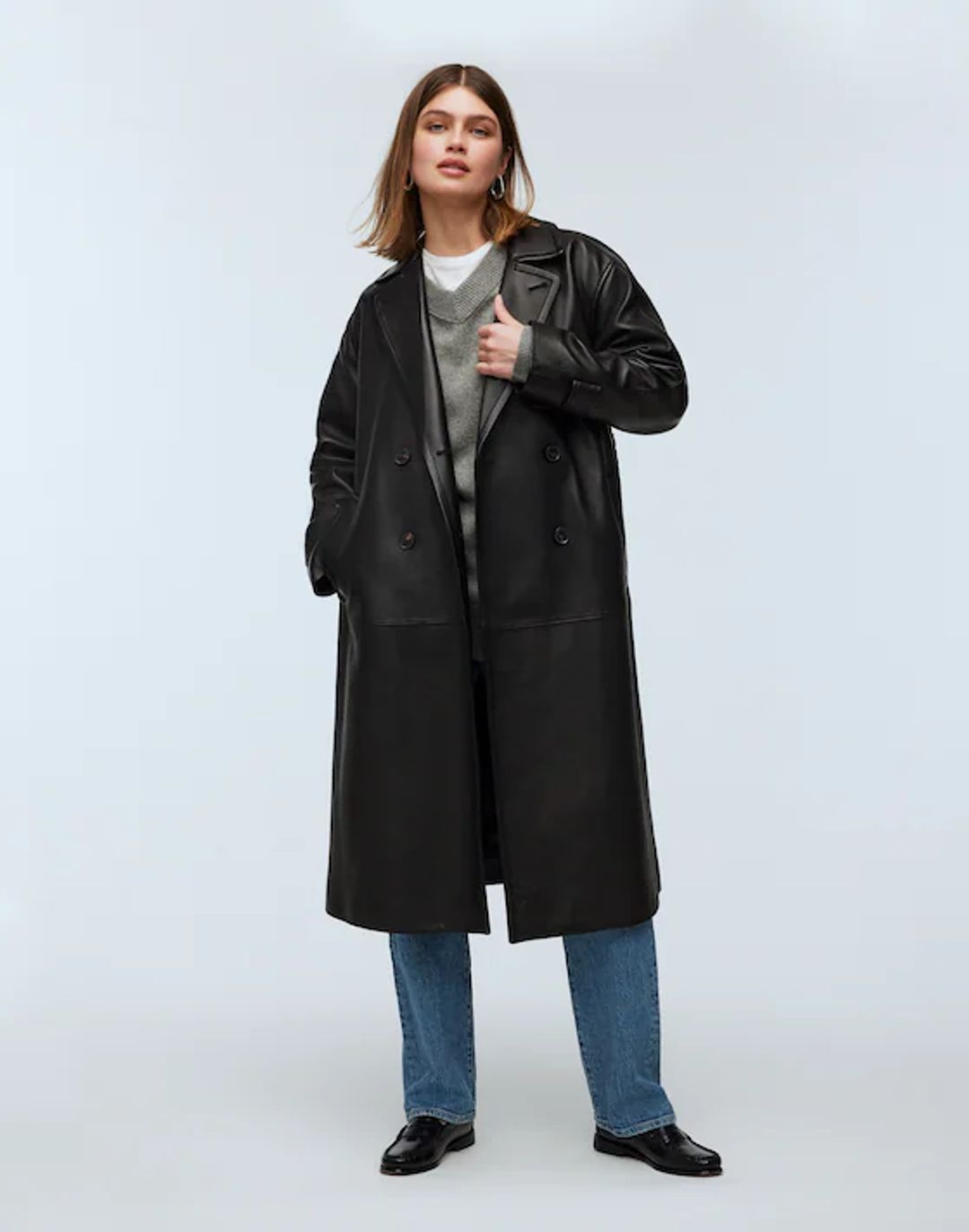 The Signature Leather Trench