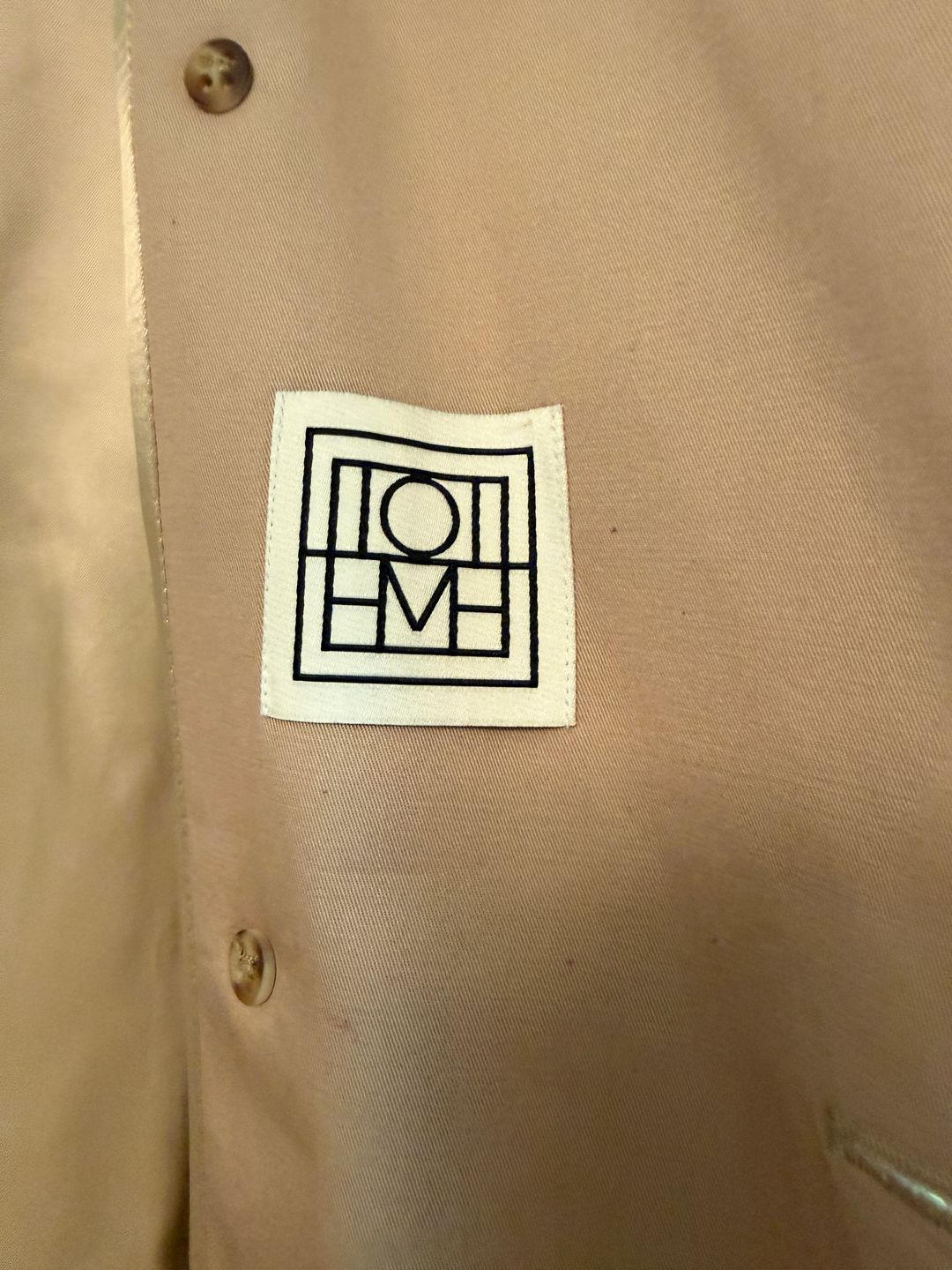 Structured-waist jacket overcast beige