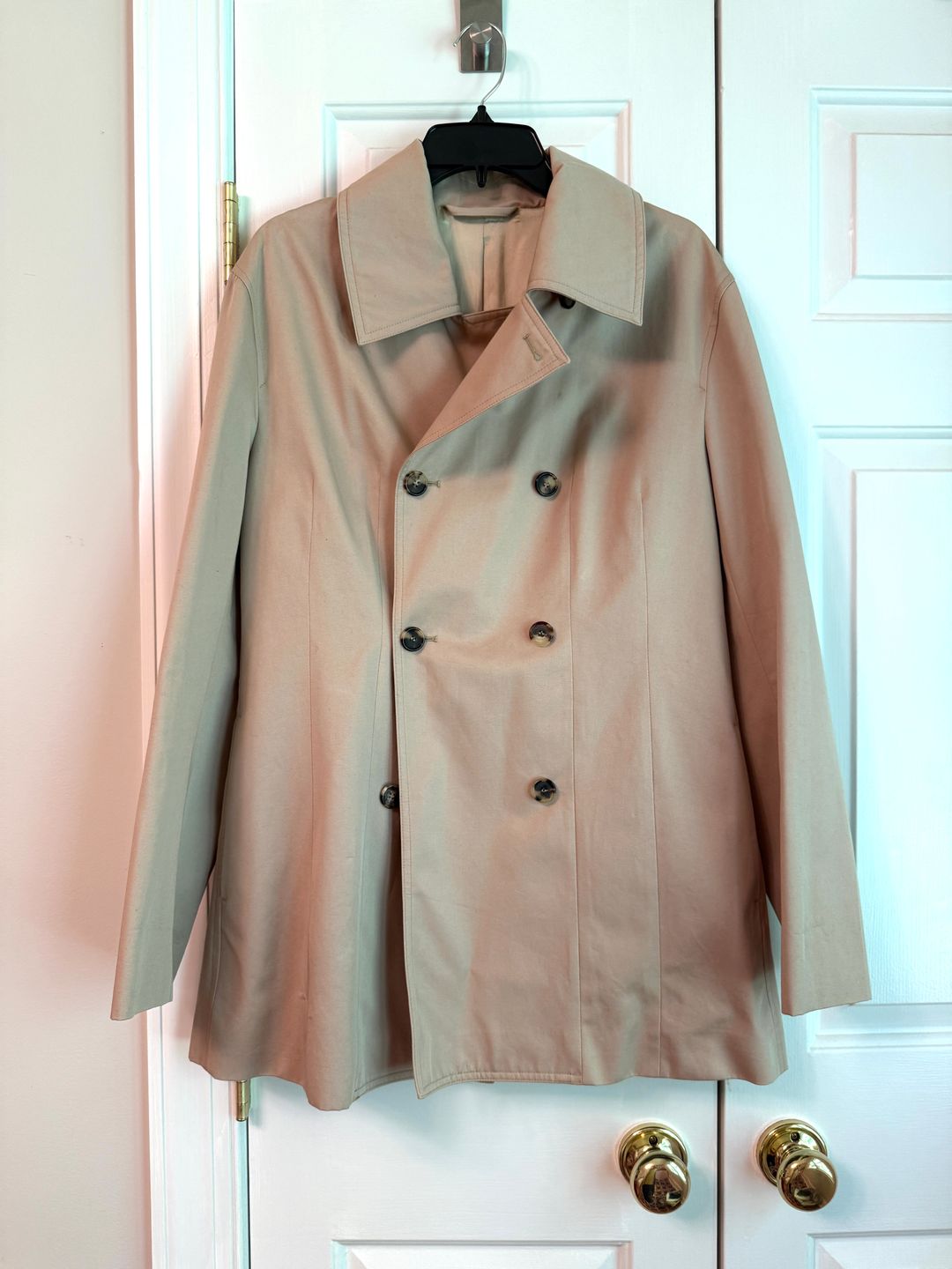 Structured-waist jacket overcast beige
