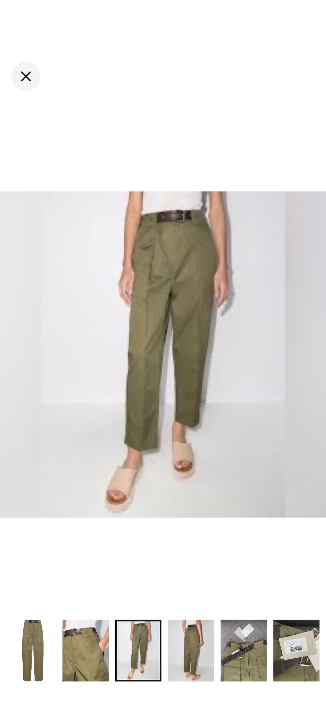 LVIR belted wide-leg trousers
