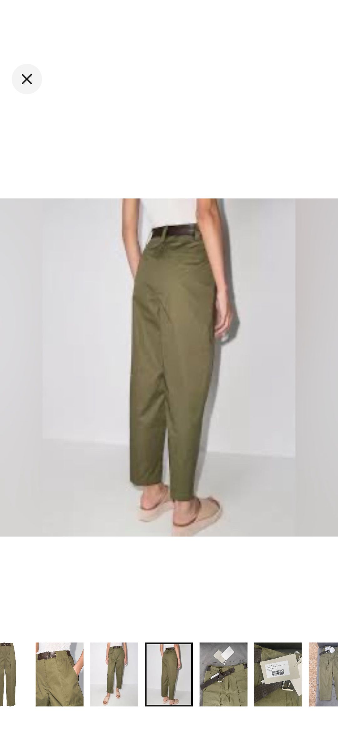 LVIR belted wide-leg trousers