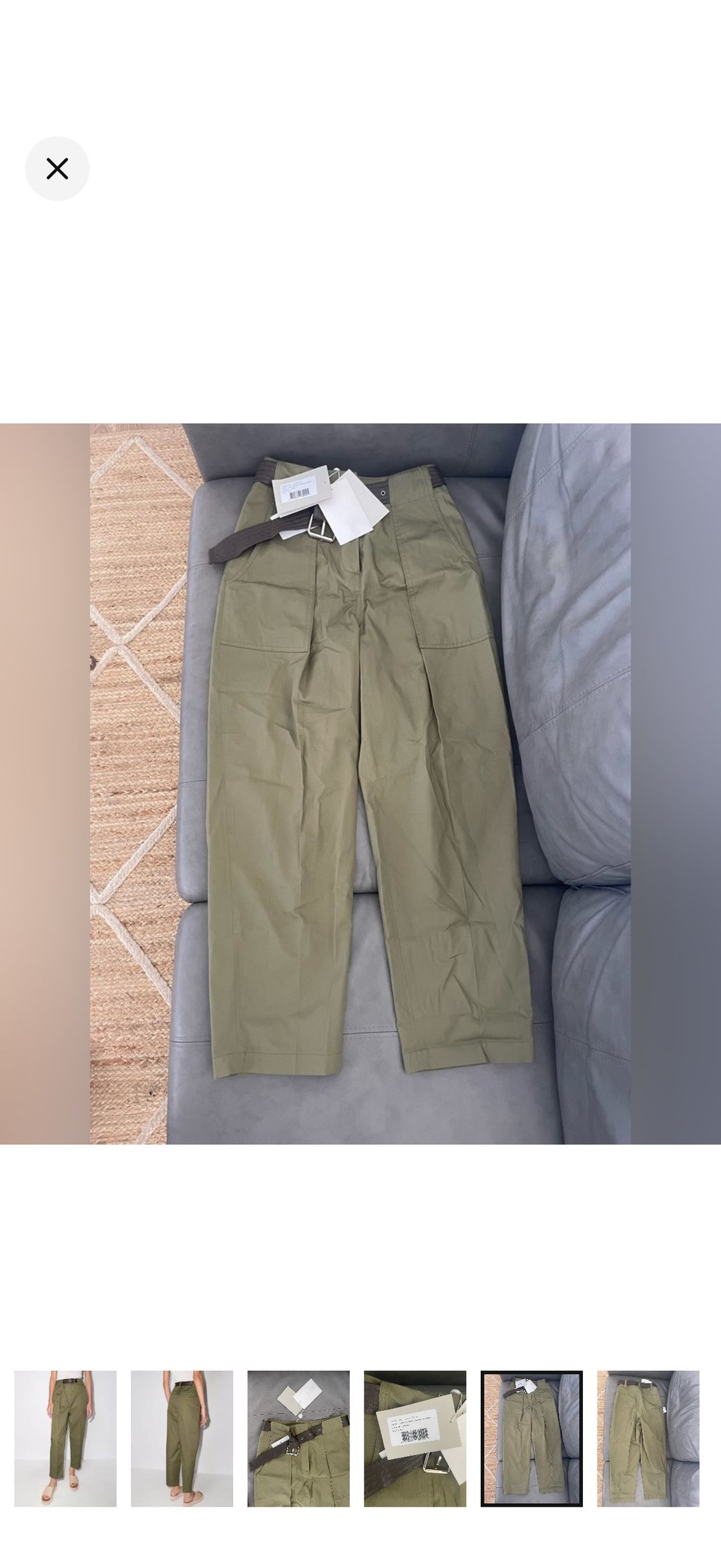 LVIR belted wide-leg trousers