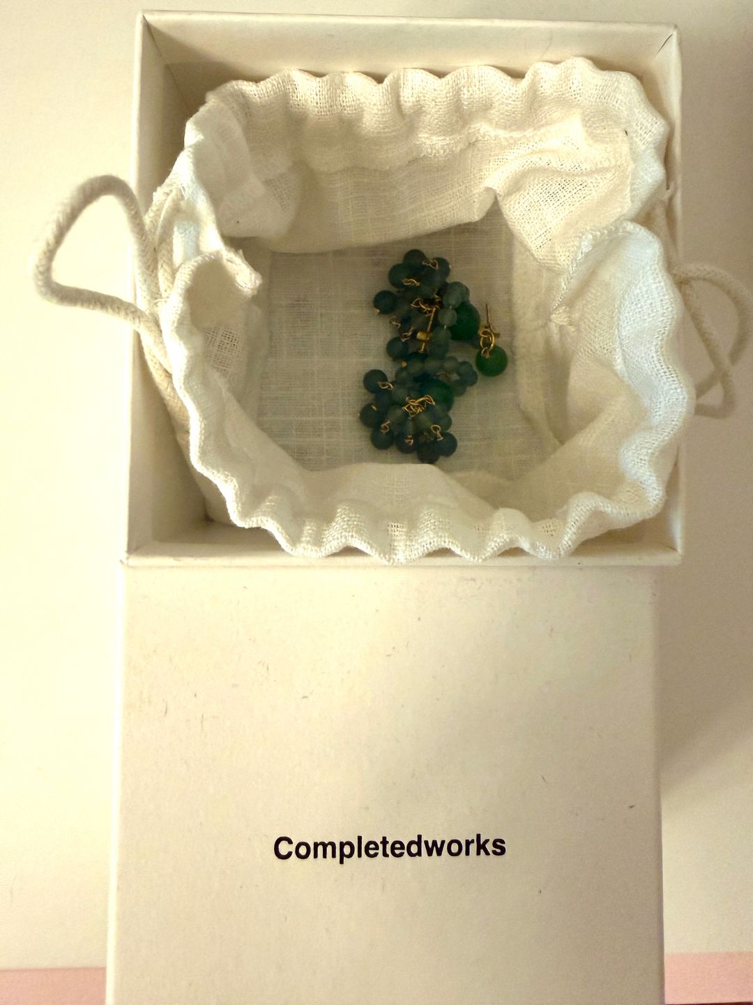 The Aftertaste of a Dream - Green Quartz and Recycled Gold Vermeil Earrings