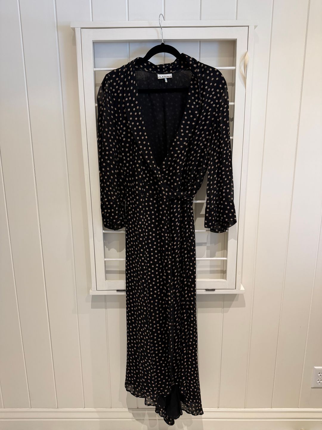 Ganni Chiffon Wrap Dress