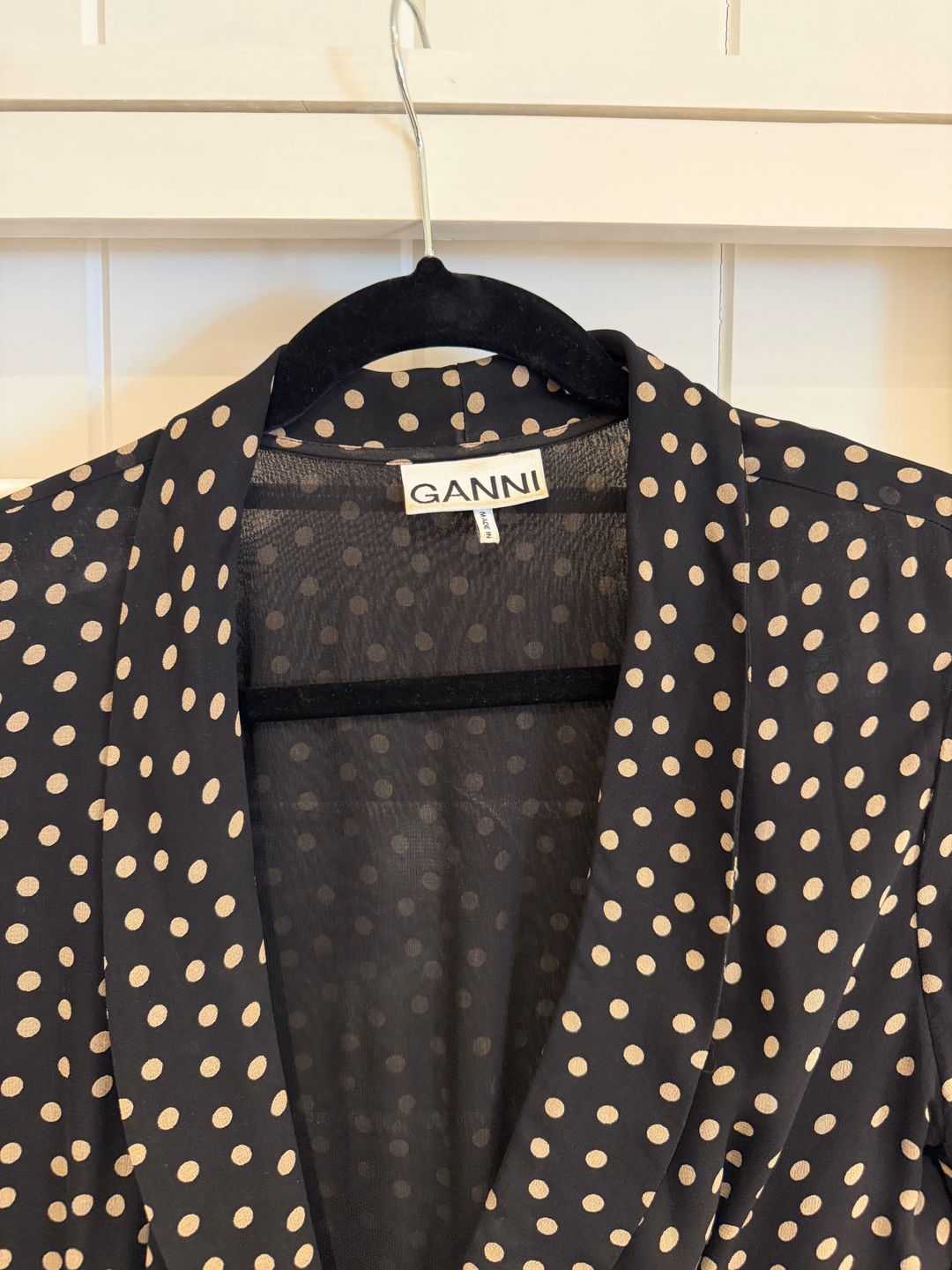 Ganni Chiffon Wrap Dress