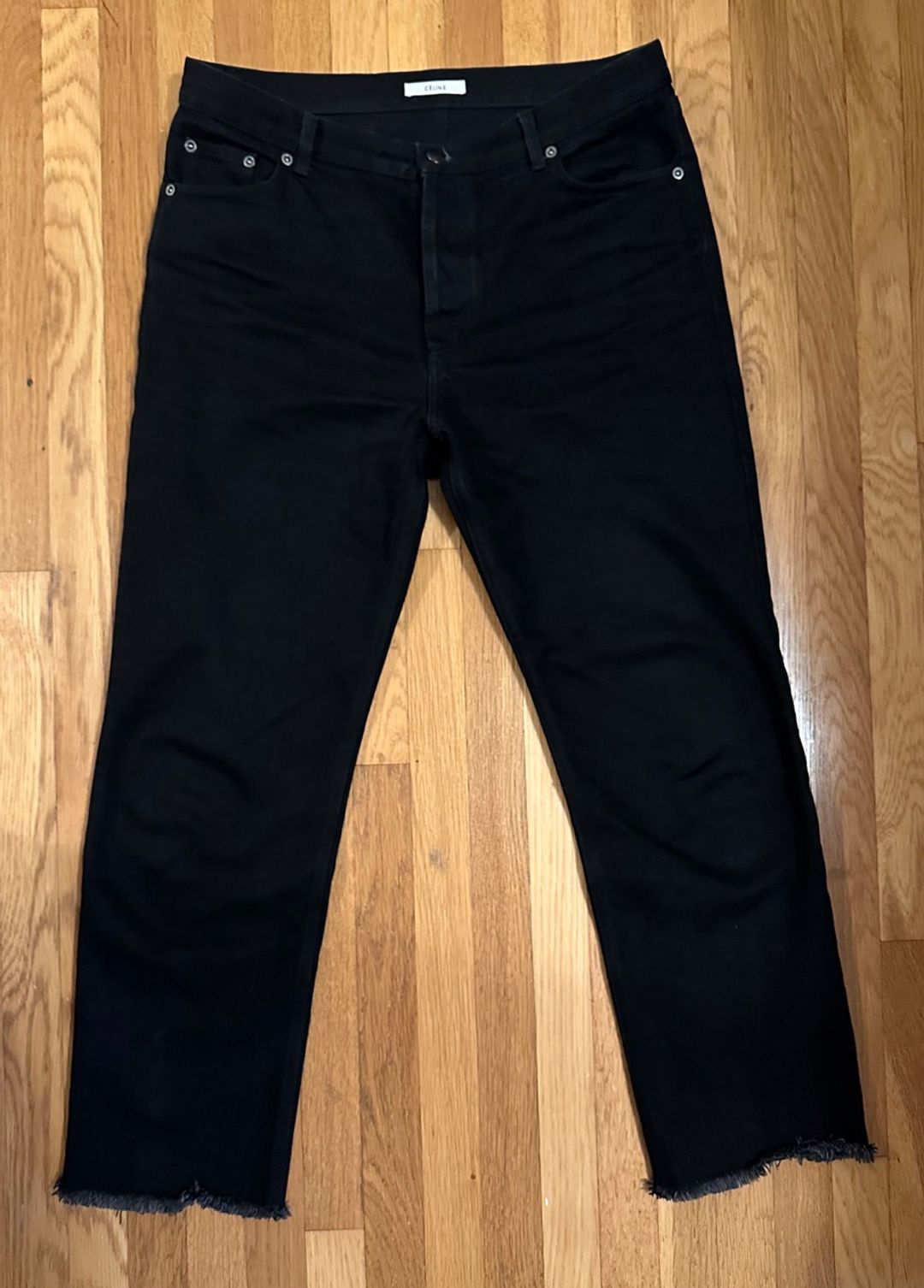 Straight leg black jeans