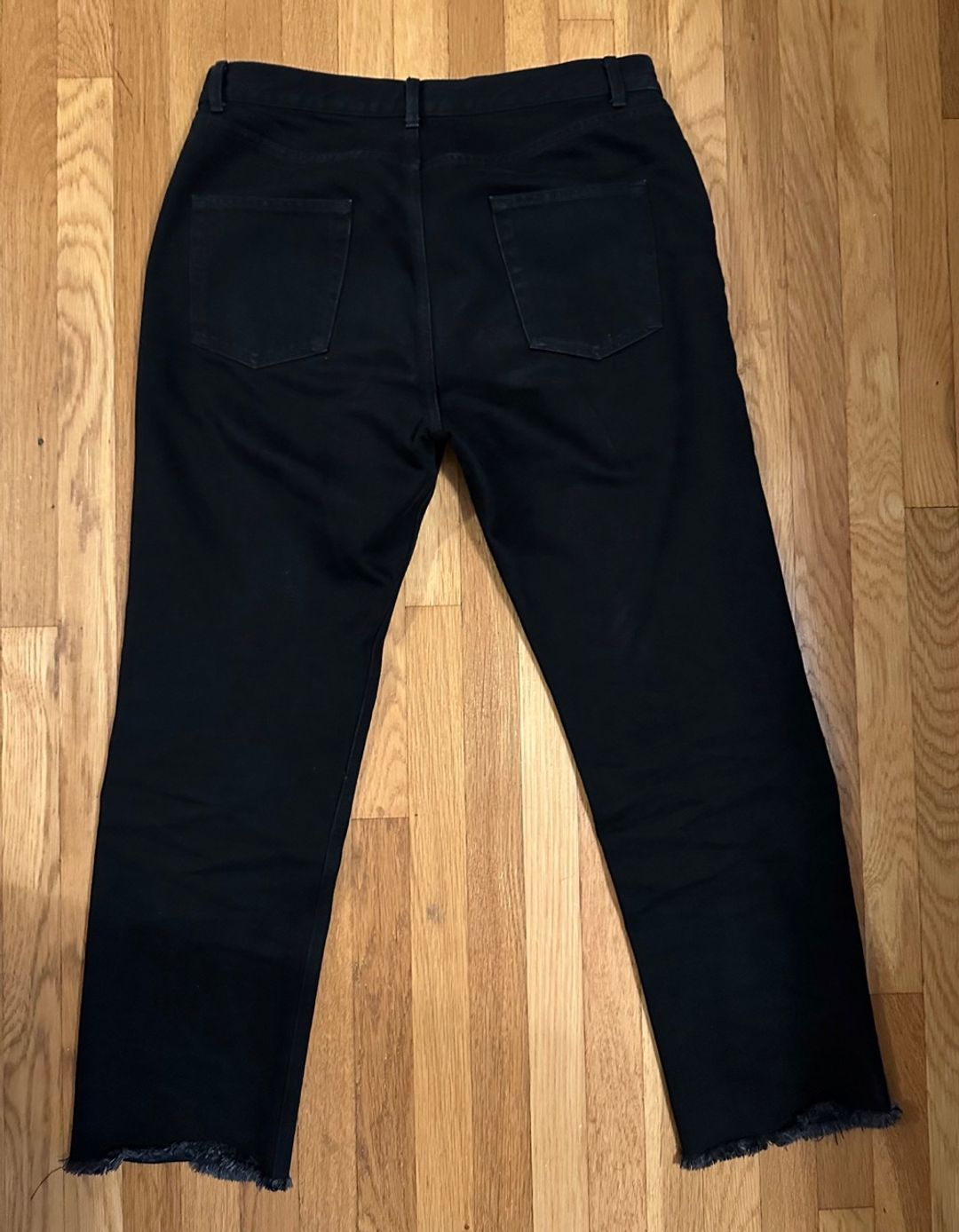 Straight leg black jeans