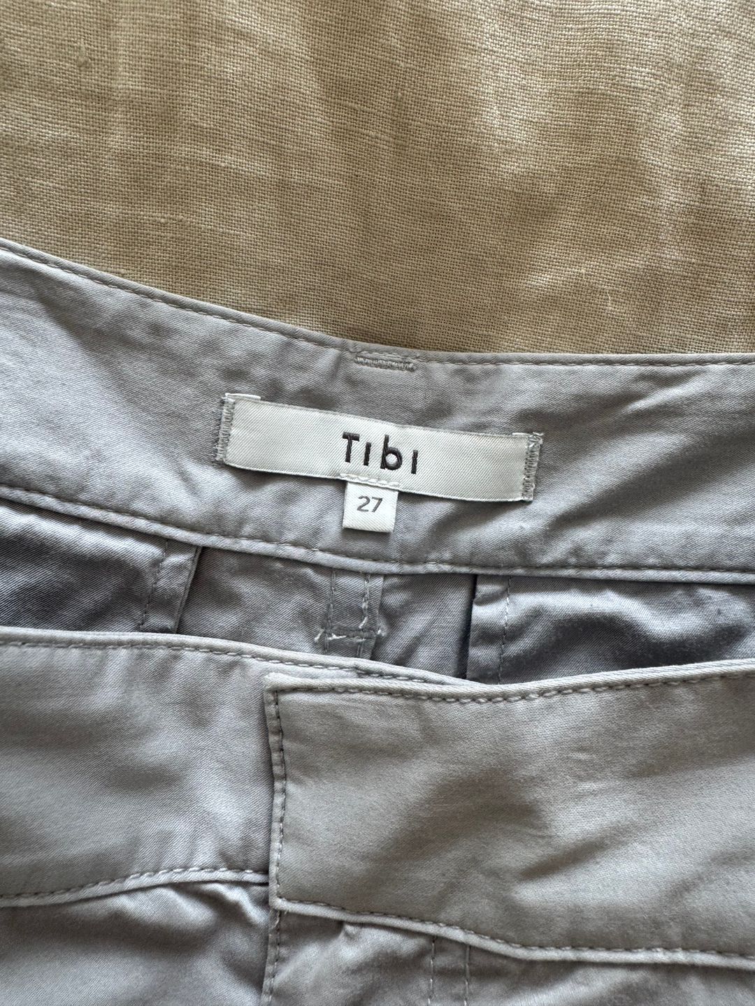 Garment Dyed Silky Cotton Triple Pleat Pant