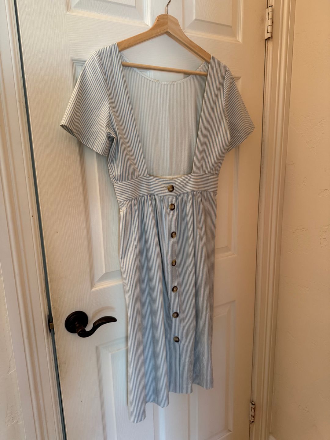 Sezane Sezane Odalie Open Back Dress