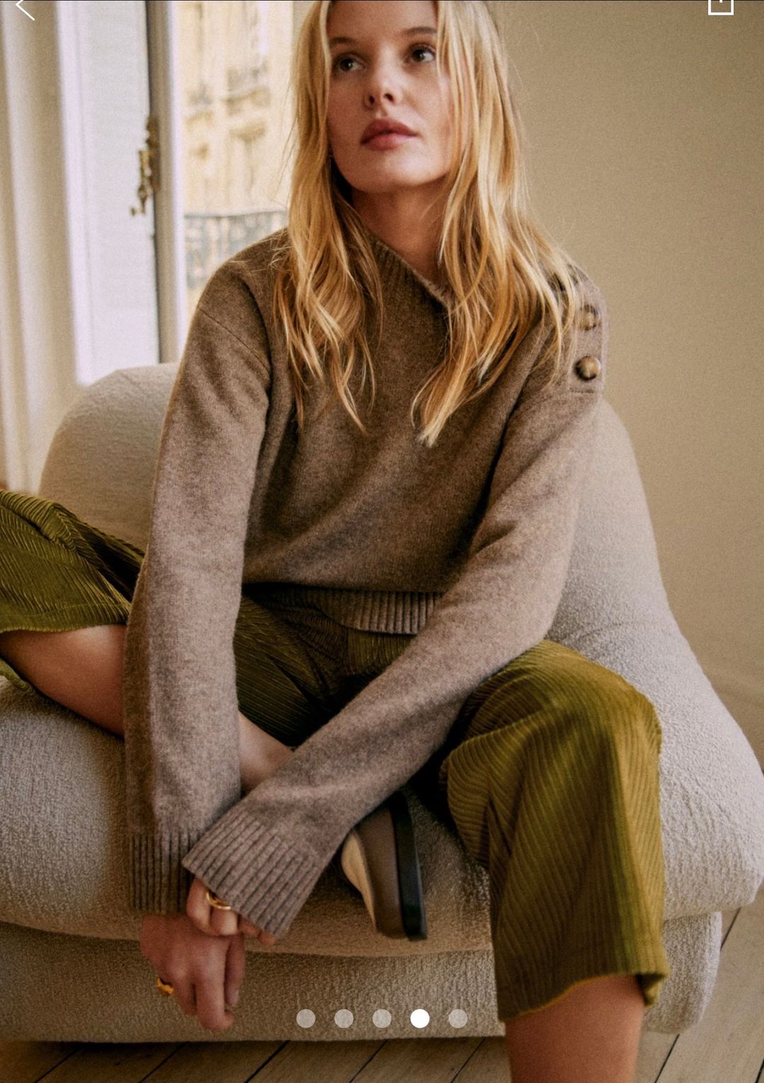 Elana Jumper Dark Taupe S
