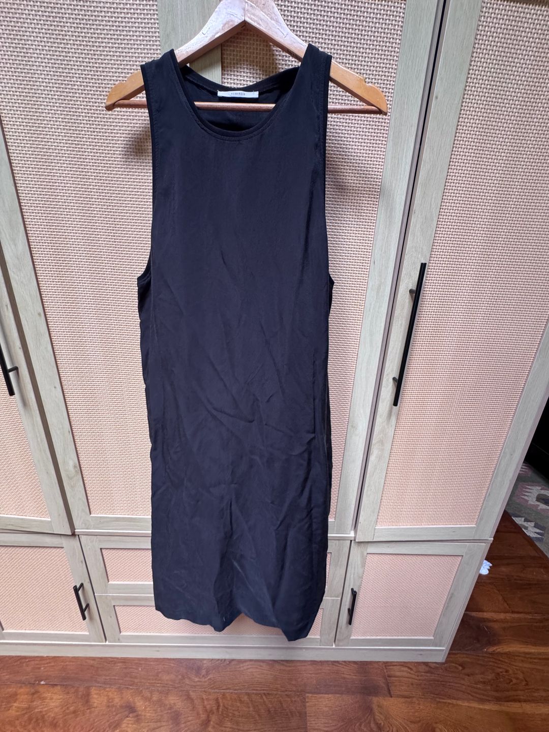 Black midi dress