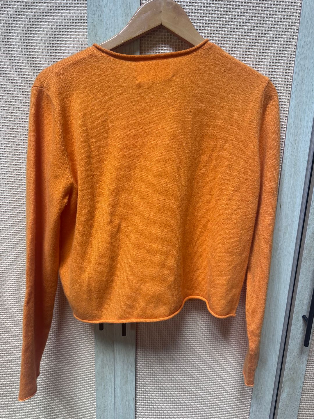 Orange rollneck cashmere sweater