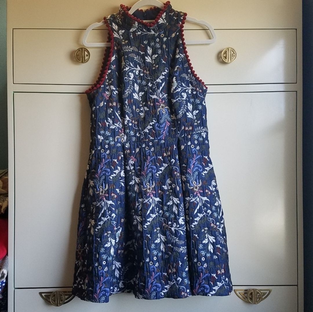Anthropologie Brooklyn Jacquard Dress