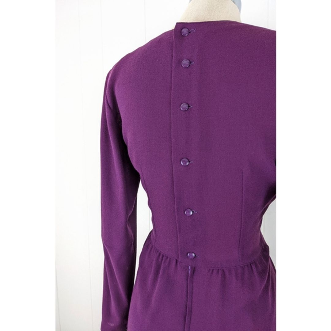 Guy Laroche Vintage 80's Sheath Dress with Bow Detail