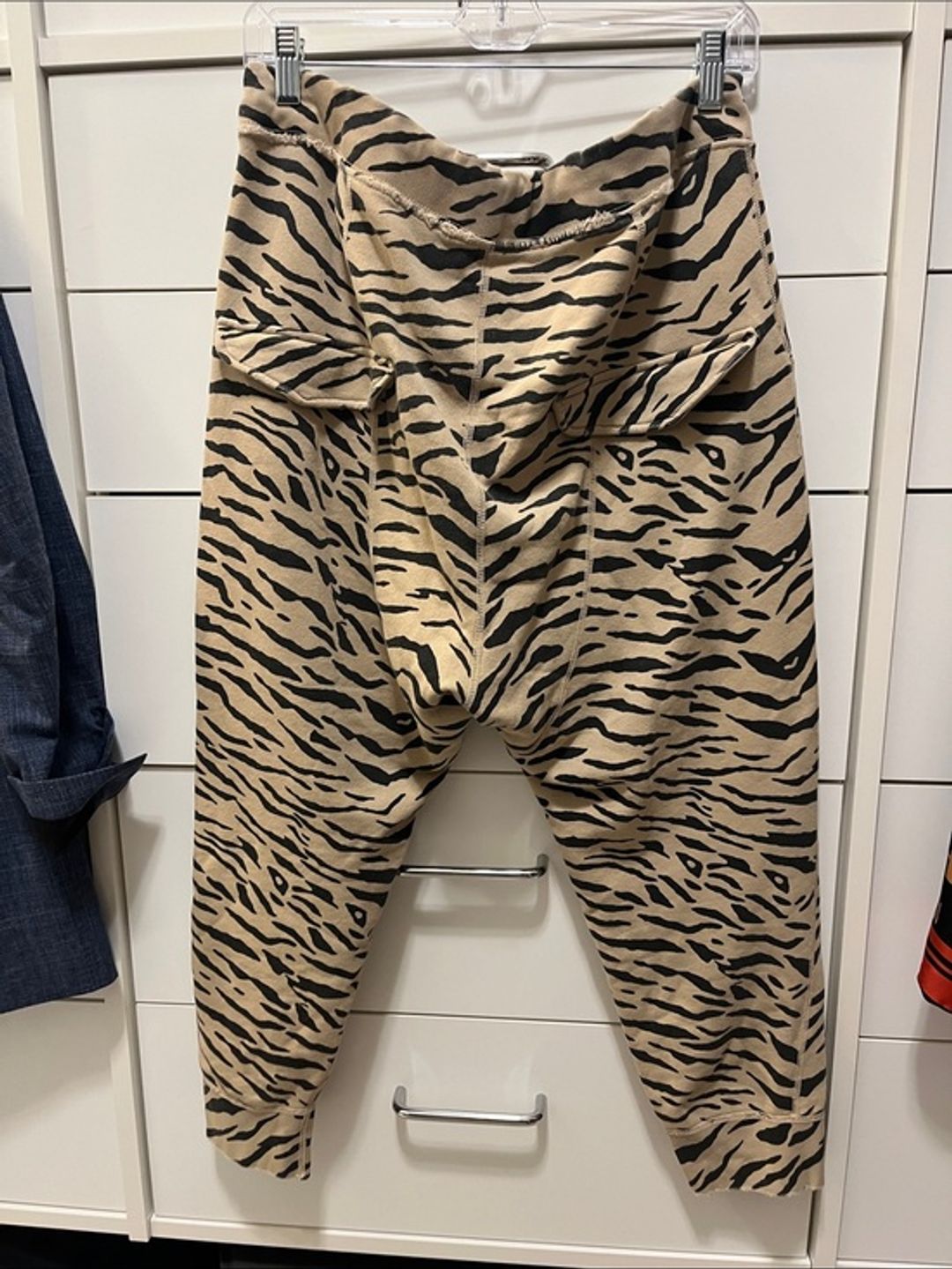 Nili Lotan Slouchy Zebra Animal Camp Camo Sweatpant Lounge