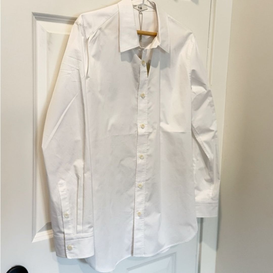 NWT Tibi Eco Poplin Cut Out Charlie Shirt