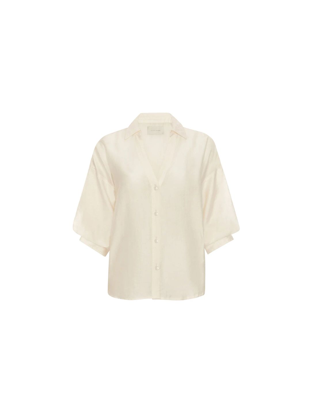 Cream blouse with bell sleeves 