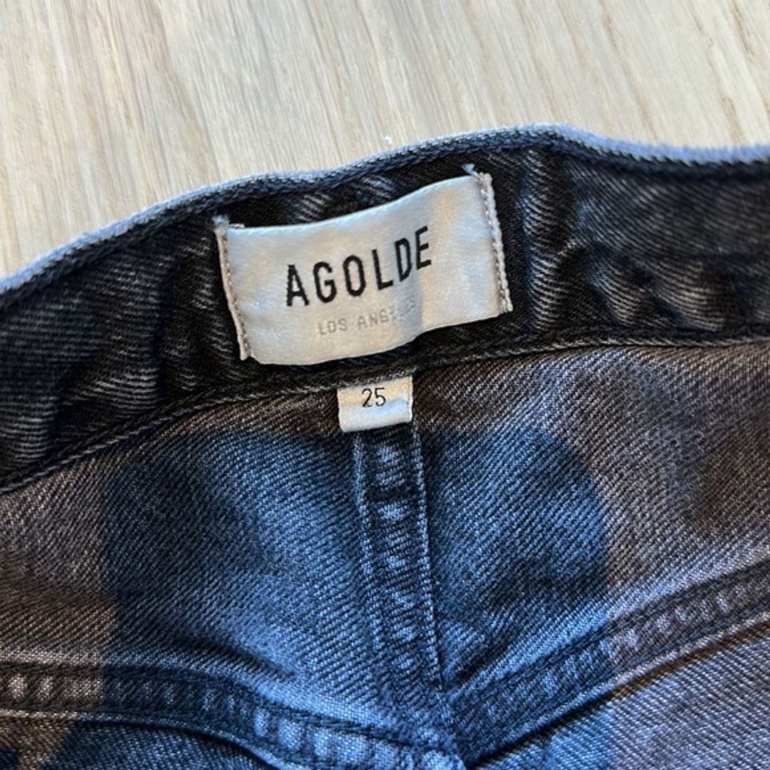 Agolde Black Cropped Ankle Jeans