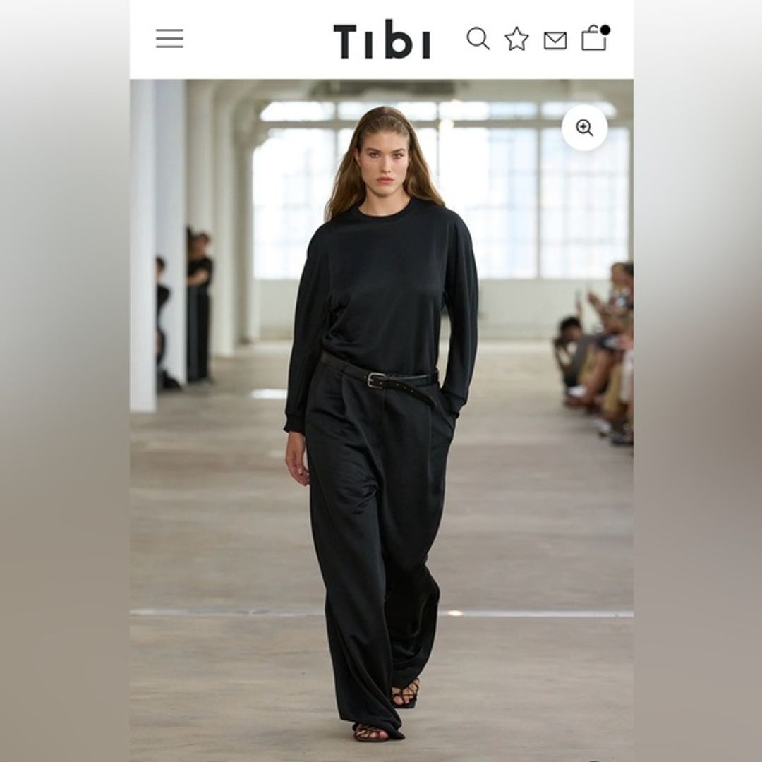 Silk Terry Pleated Pull On Pant