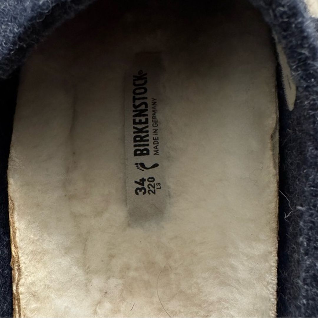 Birkenstock Kids Shoes Felt Slip-on Clog Dark Grey