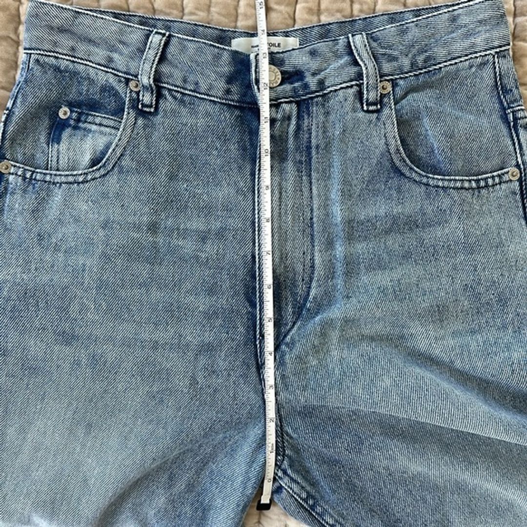 Isabel Marant Etoile Tilorsya High Rise Wide Leg Jeans