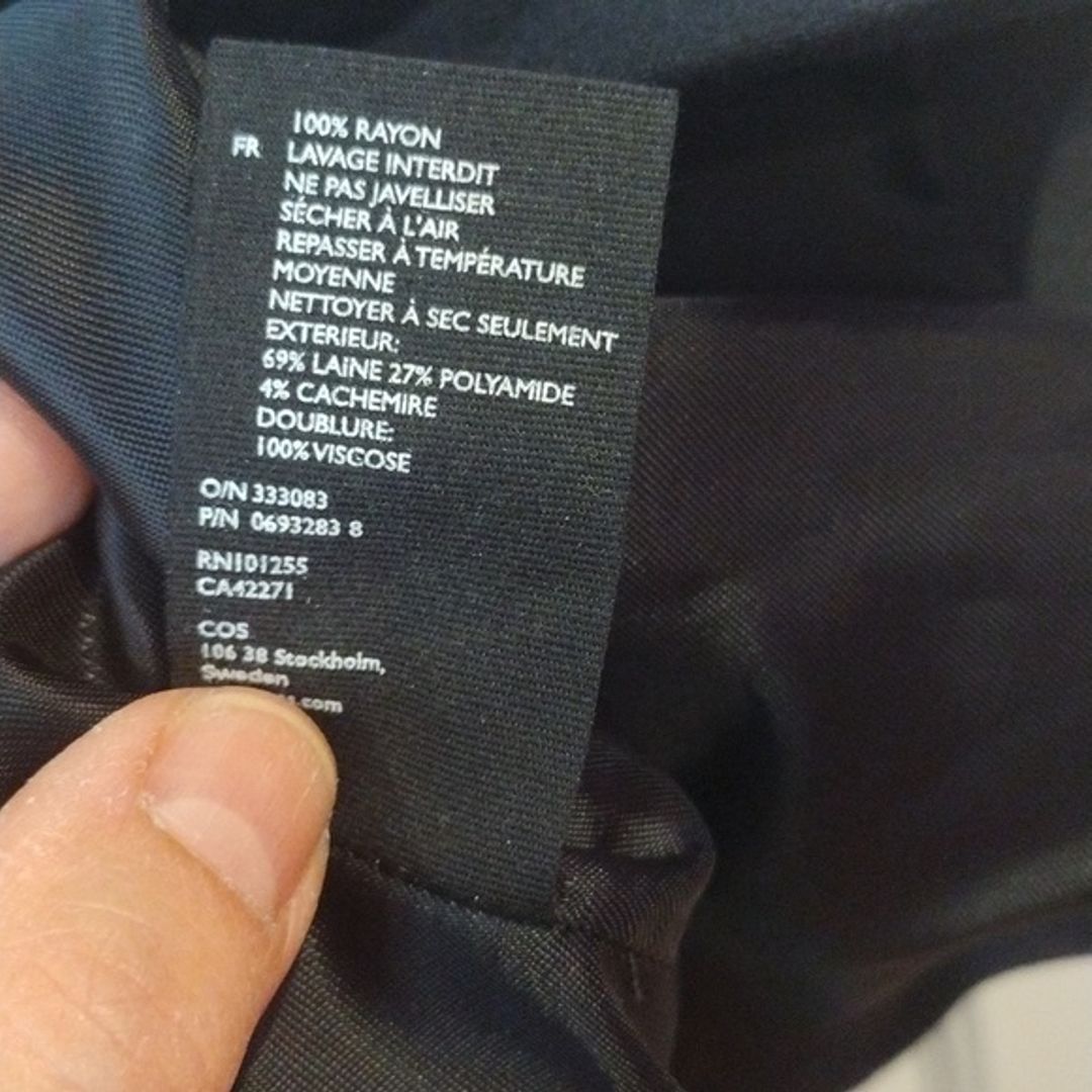 COS Women's Tailored Navy Dress