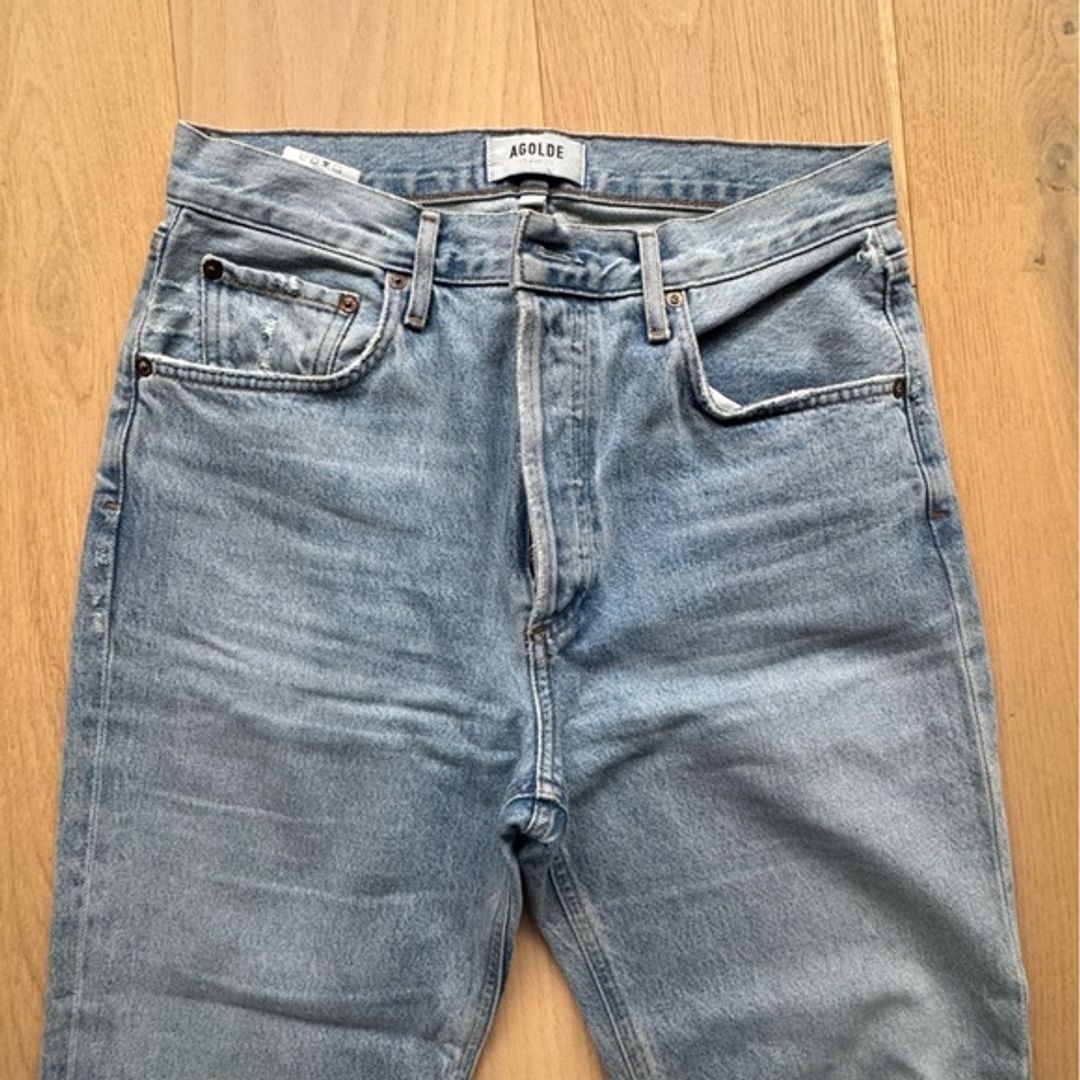AGolde Ripley Mid-Rise Straight Jeans