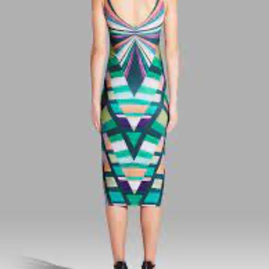 Mara Hoffman Prism V-Back Midi Dress
