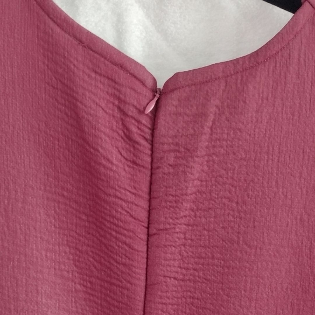 COS Plum Fit and Flare Dress